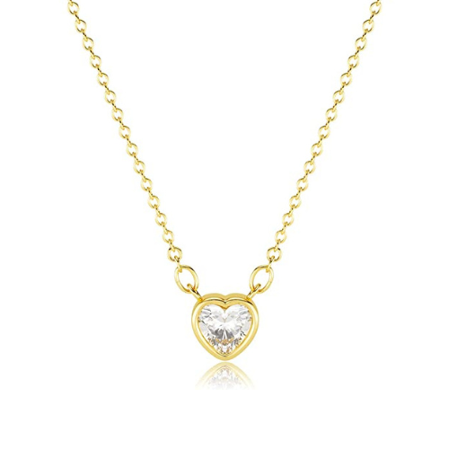 Heart bezel online pendant