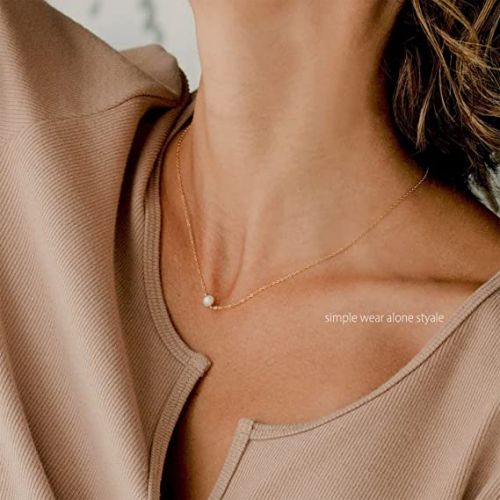 Layered Pearl & Disc Pendant Necklace