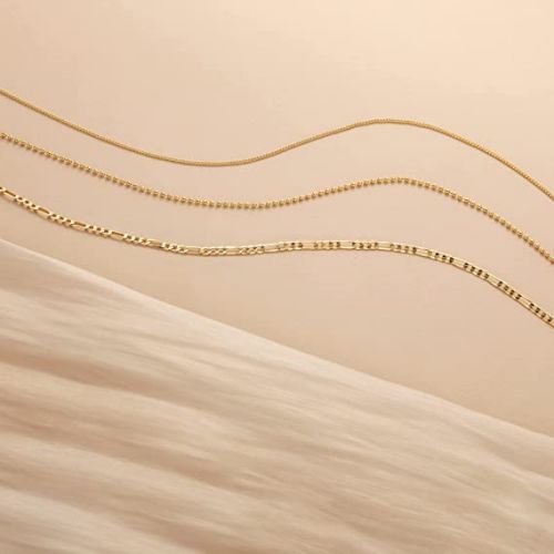 Layering Beads Cuban Figaro Necklace