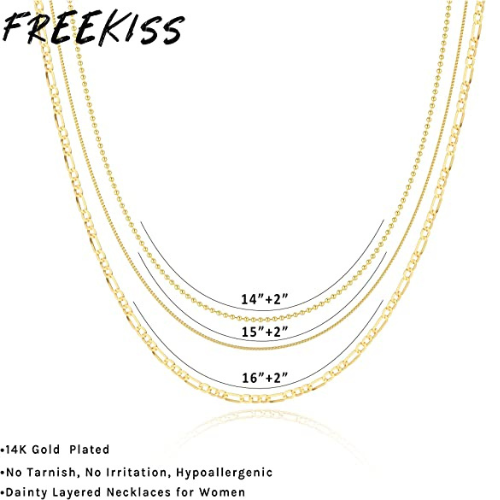 Layering Beads Cuban Figaro Necklace